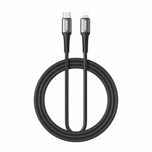 BWOO Braided Cable USB-C - Lightning 2m 30W black