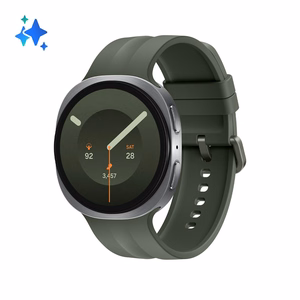 Samsung Galaxy Watch9 44 mm -älykello 3,81 cm:n (1,5 tuuman) AMOLED 480 × 480 -kosketusnäytöllä, Wi-Fi ja GPS, hopea