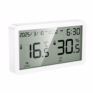 Electronic clock with hygrothermometer Hoco HX42 white