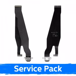 Charging Port Compatible With Huawei P20 Pro with Flex Silver (Service Pack)
