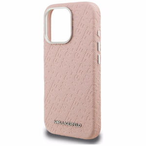Karl Lagerfeld FW Stamped Karl MagSafe Suojakuori iPhone 16 Pro - vaaleanpunainen