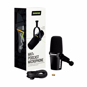 Shure MV7+ – USB-C/XLR podcast microphone