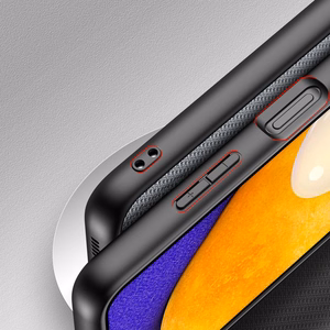 Dux Ducis Fino kotelo päällystetty nylon materiaalia Samsung Galaxy A03s harmaa