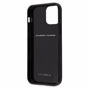 Ferrari FERCAHCP12SBK iPhone 12 mini 5.4" black/black hardcase On Track Real Carbon