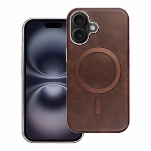 Gentleman Mag Cover Suojakuori iPhone 16:lle - MagSafe-yhteensopiva ruskea
