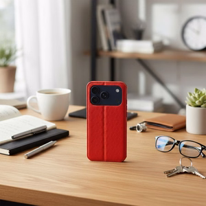 Flip case for iPhone 17 PRO / 18 PRO Cubic Book red
