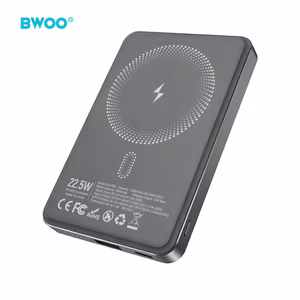 BWOO P82 BO 10000 mAh 15 W varavirtalähde langattomalla latauksella tummanharmaa