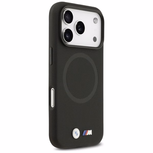 BMW M FW Metal Logo MagSafe Suojakuori iPhone 17 Pro:lle - musta