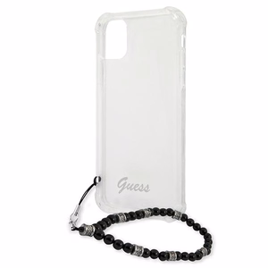 Guess GUHCP12LKPSBK iPhone 12 Pro Max 6.7" läpinäkyvä kovakotelo Musta Pearl