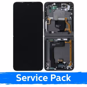 LCD-näyttö Samsung F721 Z Flip4 (SISEMPI) kehyksellä / Graphite / (Service Pack)