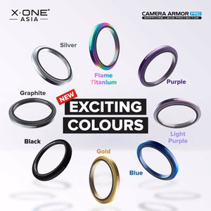 X-ONE Sapphire Camera Armor Pro - iPhone 16e / 17e:lle - hopeinen