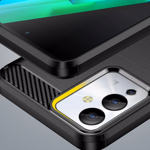 Carbon Case case for Infinix Note 12i flexible silicone carbon cover black