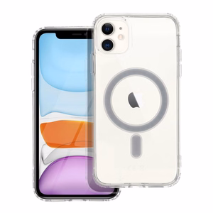 Suojakuori iPhone 11:lle Clear Mag Cover (STR) MagSafe-yhteensopiva läpinäkyvä