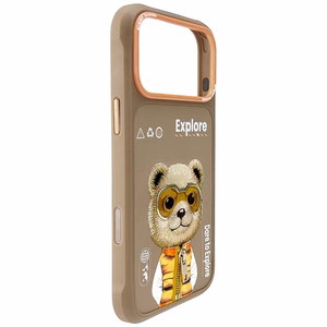 Nimmy Cool&Cute 2.0 Bear Suojakuori iPhone 17 Pro Max:lle - Beige