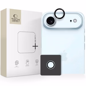 Tech-Protect Camring Fit+ kameran suojus iPhone 17 Air:lle - musta
