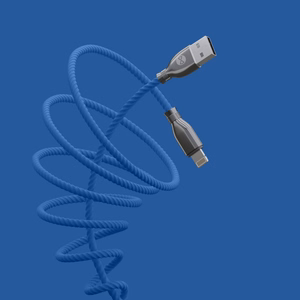 Forever Tornado cable USB - Lightning 1,0 m 3A navy blue