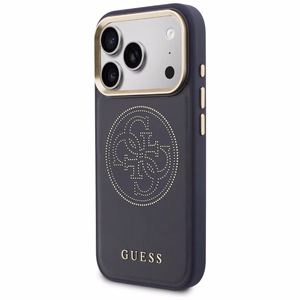 Guess Perforated 4G MagSafe Suojakuori iPhone 17 Pro Max:lle - Sininen