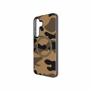 Suojakuori Samsung S25 PLUS:lle Forcell F-Protect Levels Dual Layer 4D MagSafe-yhteensopiva Military Drop-Test desert camo