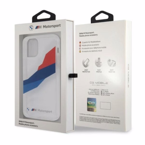 BMW Motorsport Tricolor Kotelo iPhone 12 Pro Max - läpinäkyvä - läpinäkyvä