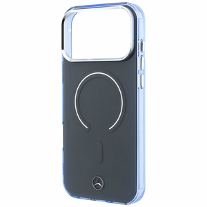 Mercedes Double Layer Iconic Logo -suojakuori laitteelle iPhone 18 Pro Max / 17 Pro Max, MagSafe-yhteensopiva – tummanharmaa