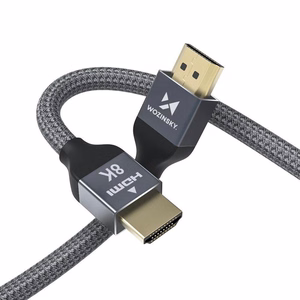 Wozinsky HDMI 2.1 -kaapeli 8K 60 Hz 48 Gbps / 4K 120 Hz / 2K 144 Hz 2 m hopea (WHDMI-20)