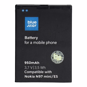 Akku Nokia N97 Mini / E5 / E7-00 / N8:lle 950 mAh Blue Star