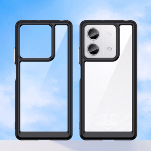 Outer Space Suojakuori geelirungolla Xiaomi Redmi Note 13 5G:lle - musta