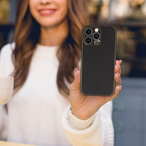 TEL PROTECT Luxury Suojakuori iPhone 13 Pro Max:lle musta
