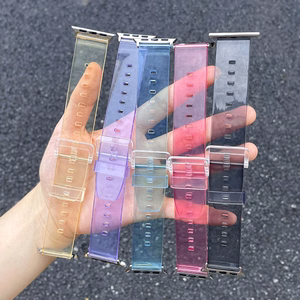 Silikoniranneke Rannekoru Rannekorun hihnan valo Apple Watch 42 / 44 mm - violetti - Violetti