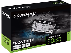 Näytönohjain Inno3D iChill GeForce RTX 5080 FROSTBITE NVIDIA, 16 Gt GDDR7