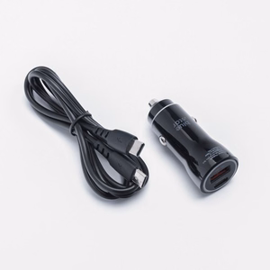 Car charger Blue Star (1xUSB-C; QC 3.0; 30W) + cable "USB-C(Type-C) to USB-C(Type-C)" black