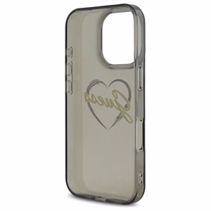 Guess IML Heart Suojakuori iPhone 16 Pro:lle - musta