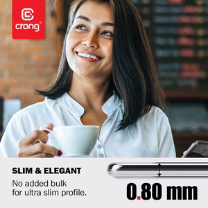 Crong Crystal Slim suojakuori laitteelle Xiaomi Mi Note 10 / Mi Note 10 Pro, läpinäkyvä