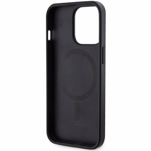 Guess GUHMP13LP4RPSK iPhone 13 Pro / 13 6.1" black/black hardcase 4G Printed Stripes MagSafe
