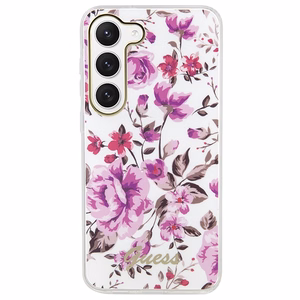 Guess GUHCS23MHCFWST S23+ S916 valkoinen/valkoinen kovakuori Flower Collection