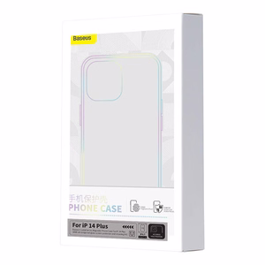 Baseus Crystal-sarjan magneettikotelo iPhone 14 Plus -puhelimelle + karkaistu lasi