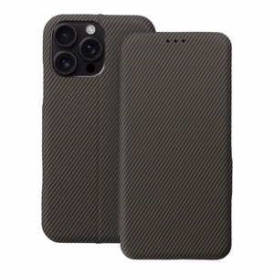 Lompakkokuori iPhone 16 PRO MAX:lle Folio Side Magnet ruskea
