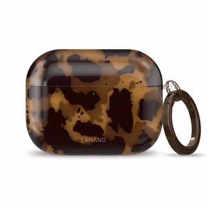 Tech-Protect Lamano Suojakuori AirPods Pro 1 / 2 -kuulokkeille - musta ja ruskea