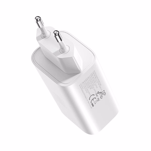 Rock Wall charger Ice2Cube GaN - USB + 2xType C - PD 65W 3A white