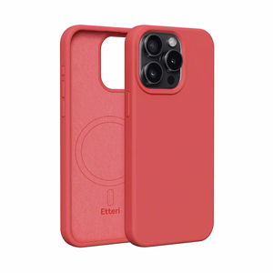 Etteri Silicone Mag case for iPhone 12 / 12 Pro 6,1" raspberry