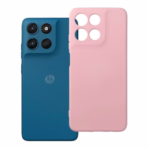Kotelo mallille Motorola G57 / G57 Power Silicone (väri: puuteriroosa)