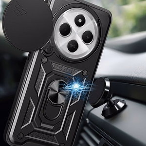 Tech-Protect CamShield Pro Suojakuori Xiaomi Redmi 14C / Poco C75 -puhelimelle - musta