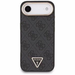 GUESS suojakuori iPhone 17 Air MagSafe-yhteensopiva GUHMP17MP4GTDGMK (4G PU W/ Triangle Logo) kultainen ja musta