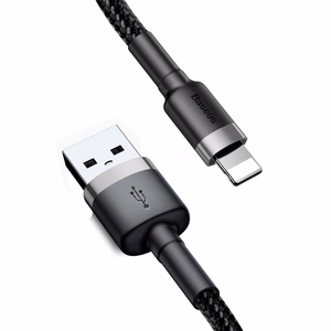 USB Cable Baseus "Cafule" Black/Grey "Lightning" 300cm