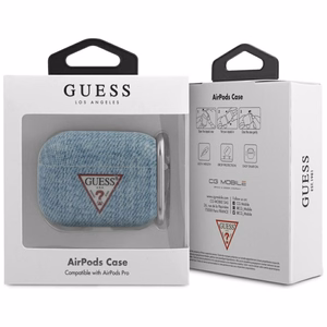 Guess GUACAPTPUJULLB AirPods Pro suojakuori sininen/vaaleansininen Jeans Collection -mallisto