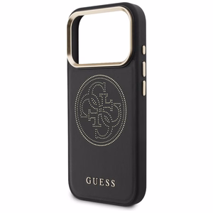 Guess Perforated 4G MagSafe Suojakuori iPhone 17 Pro Max:lle - Musta