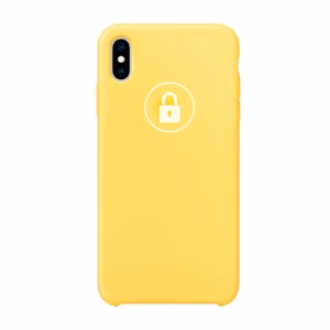 Puhelimen Suojakuori Silicone Case Apple iPhone Xs Max / Canary Yellow / pakkauksessa