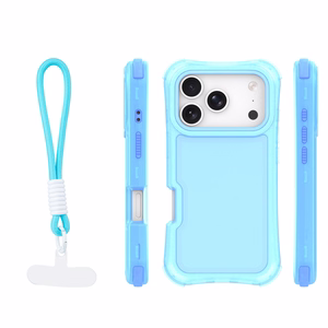 Safepop suojakuori hihnalla iPhone 17 Pro 6,3" sininen