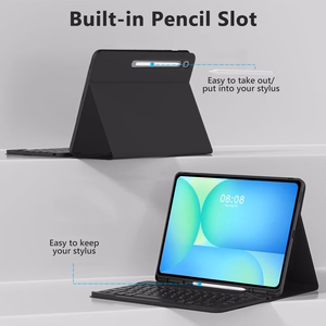 Tech-Protect SC Pen + Näppäimistösuojakuori Samsung Galaxy Tab S10 FE+ 13.1 X620 / X626B:lle - musta