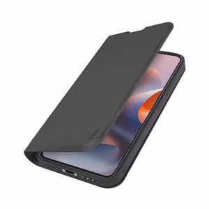 SBS Lompakko Smooth Suojakuori Motorola Moto G86:lle kääntökotelolla - Musta